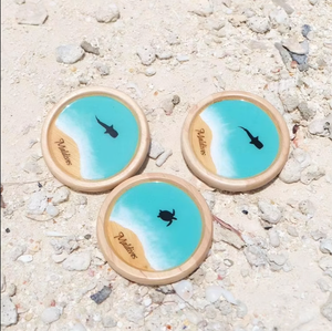 Posavasos de madera huecos pequeños redondos personalizados para sublimación con cuentas de fieltro, venta al por mayor - Product Image 1