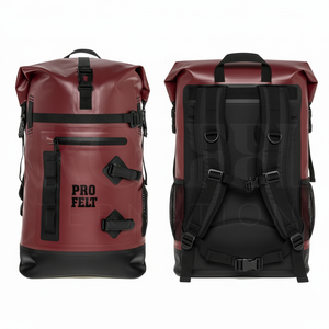 Mochila enrollable impermeable de cuero genuino de alta calidad, mochila de viaje de gran capacidad para portátil, mochila informal de negocios para exteriores para hombre - Product Image 3