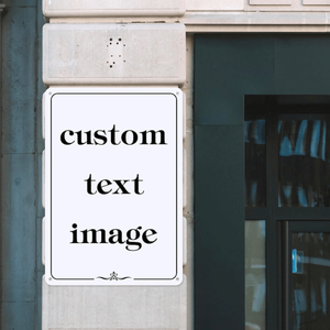 Insegna Metallica Personalizzata per Esterni, Cartello di Sicurezza Aziendale Personalizzato con Servizio di Ritiro - Product Image 5