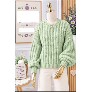 Suéteres 100% acrílico o algodón, calibre 12, para mujer, los más modernos, informales, para la temporada de invierno, proveedor de Bangladesh. - Product Image 5