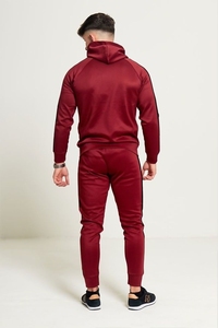 Sports Wears Jogging Tracksuits Custom Made 100% <b>Polyester</b> New Designs Zipper Hoodies And <b>Joggers</b> 2 Pieces Gym Tracksuits - Product Image 2