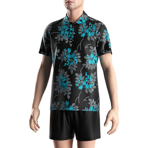 Chemises polo à manches courtes pour hommes personnalisées, impression par sublimation, respirantes, tricotées, vêtements de golf décontractés - Product Image 5