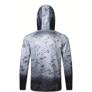 Hoodie de pêche à manches longues personnalisé, séchage rapide, respirant, imperméable, vêtements de pêche, service OEM - Product Image 2