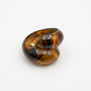 Handmade Wholesale Custom Chunky Tortoise Shell Resin Bangle Vintage <b>Twisted</b> Acrylic Cuff Bracelet Women's Fashion Jewelry - Product Image 1