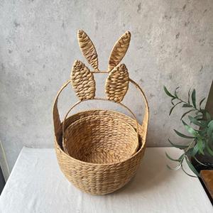 ตะกร้าผักตบชวาทรงกระต่าย - Product Image 4