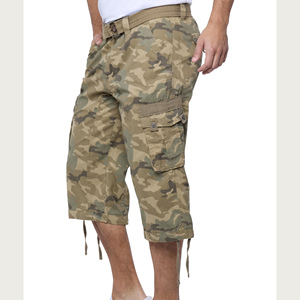 Pantalon Capri pour homme, coupe ample, décontracté, randonnée, léger, séchage rapide, 100% coton, vêtements de voyage, respirant, couleur unie, pantalon capri pour homme - Product Image 3
