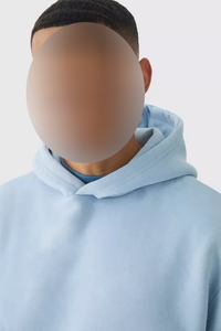 Sweat à capuche oversize coupe boxy pour homme, personnalisable avec logo, en coton épais délavé vintage, de haute qualité - Product Image 3