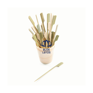 Brochettes en bambou écologiques à pointe fine et lisse pour grillades de poulet, bœuf, fruits de mer, viande et kebab – Meilleures ventes - Product Image 1