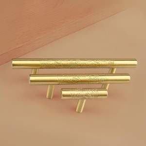 Poignée de meuble moderne et simple en forme de branche, noire, style américain, pour armoire à vin, tiroir, porte de placard, quincaillerie de mobilier - Product Image 6