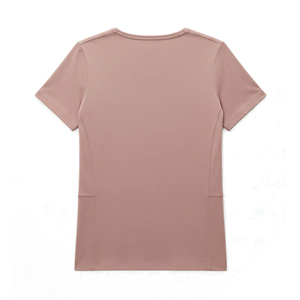 Camiseta de Verano Transpirable y Ajustada, Color Rosa Pálido, Hecha de Algodón, Estilo Urbano para Mujer, con Servicio OEM - Product Image 2