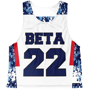 OEM/ODM Reversible Scrimmage Vest Men's Lacrosse <b>Double</b> Sided Mesh <b>Two</b> Color Team Scrimmage Pinnies Wholesale Lacrosse Pinnies - Product Image 1