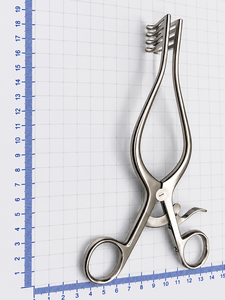 Écarteur Oberhill à 4 griffes, instrument chirurgical neurochirurgical pour la colonne vertébrale, manuel, certifié CE, Chirurgie générale Classe I - Product Image 4
