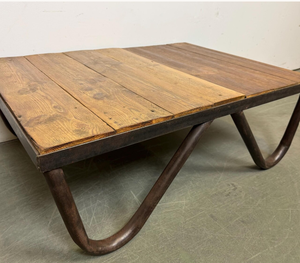 Industrial Antique <b>Small</b> Coffee <b>Table</b> for Tea Coffee Iron <b>Metal</b> Wooden Eco-Friendly Durable Simple Design Home Furniture Living - Product Image 5