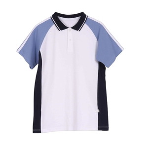 Polo en tricot à manches courtes pour homme, couleur unie, style décontracté, longueur normale, gris - Product Image 4