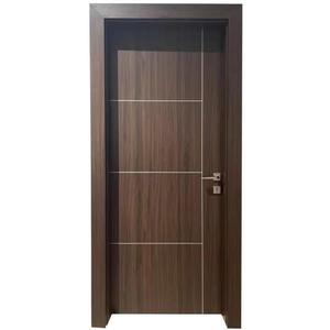 Factory Price WPC PVC Interior Door with Finished Surface for Bedroom Bathroom School Use Vinadoor 100% Free Tax - Product Image 1