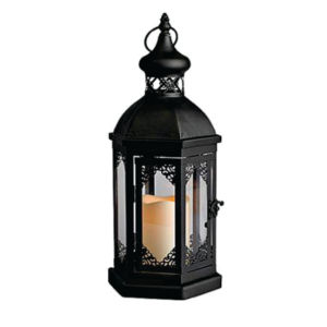Farol Decorativo Moderno de Metal Negro con Recortes de Estrellas, Portavelas Colgante de Vidrio para Decoración del Hogar, Bodas, Patio y Jardín - Product Image 3