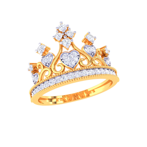 มงกุฎเพชรรูปหัวใจสุดโรแมนติก แหวนครบรอบแต่งงาน เครื่องประดับเจ้าสาวสุดหรูสำหรับราชินีและเจ้าหญิง - Product Image 3