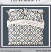 Le nouvel ensemble de housse de couette comprend un drap de lit pour lit double et une taie d'oreiller assortie en satin de coton pur au SE