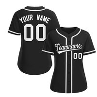 Jersey Softball Wanita Berkualitas Tinggi 100% Poliester Ringan Bernapas Cepat Kering Lengan Pendek Regular Fit Nama Tim Kustom