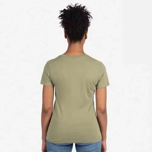 Camiseta de Algodón 100% Personalizada al por Mayor con el Logotipo de su Marca, Camiseta Lisa para Mujer, Camisetas Casuales para Mujer - Product Image 2