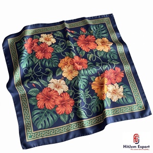 Pañuelo Cuadrado de Moda con Estampado Digital Personalizado, Tela Ligera, Accesorios Elegantes de Alta Calidad, Fabricante Mayorista OEM ODM - Product Image 4