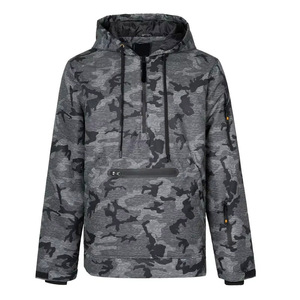 Chaqueta de Esquí y Snowboard con Capucha y Media Cremallera, Anorak Gris Camuflaje Negro, Aislamiento Sintético, Cierre de Cremallera, Bolsillos, Tecnología Gore-Tex - Product Image 5