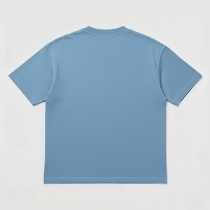 T-shirt imprimé surdimensionné pour homme avec logo personnalisé sur le devant, respirant, séchage rapide, molleton épais écologique, épaules tombantes - Product Image 2