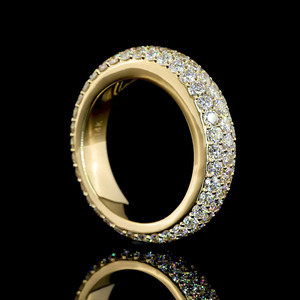 Anillo de compromiso con diamante cultivado en laboratorio, corte trillón, para boda, regalo, oro de 10K/14K/18K y plata 925/935 con baño de rodio - Product Image 3