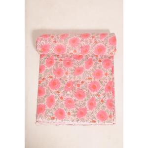 Soft Cotton Block Print Fabric Handmade Printed Material <b>for</b> Sewing Apparel Quilts Home Decor and Craft Projects - Product Image 6