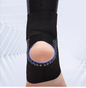 Genouillère respirante en néoprène souple avec soutien rotulien, attelle de compression réglable pour la rééducation sportive - Product Image 4