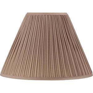 Tela de Seda Sintética Marrón Siena Tradicional, Tipo Araña, Plegada en Forma de Hongo, para Cubiertas y Pantallas de Lámparas - Product Image 1