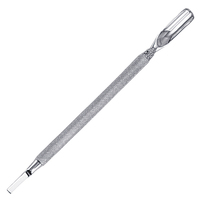 Pousse-cuticules double extrémité en acier inoxydable réutilisable Smart Grip pour manucure, pédicure et nail art professionnels en salon