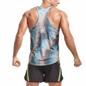 Nueva Llegada, Logotipo Personalizado, Precios al por Mayor, Camiseta sin Mangas 100% Algodón para Hombre, Teñida en Color Liso y de Secado Rápido - Product Image 2