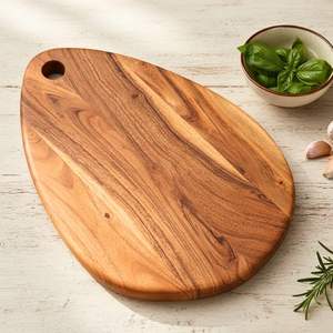 Tabla de cortar de madera de acacia grande y sostenible con asa, 1.5 cm de grosor, para cocina, charcutería, con grabado láser, envío gratis - Product Image 5