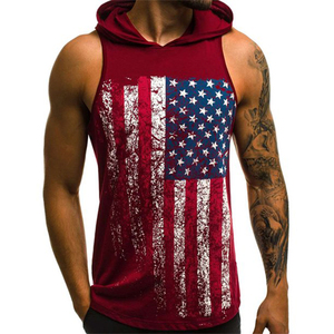 Haut de sport sans manches à capuche pour homme, style streetwear décontracté, pour la gym et l'entraînement, collection automne, par Star Crystal Enterprises - Product Image 3
