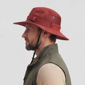 Chapeaux de camping unisexes à sangle réglable, 100% coton polyester, pliables, chapeaux de randonnée, protection solaire, chapeaux de safari pour hommes et femmes - Product Image 4