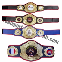 Ceinture de championnat de MMA, boxe et lutte personnalisée de qualité supérieure, taille adulte, plaquée or, en alliage de zinc, confortable et respirante