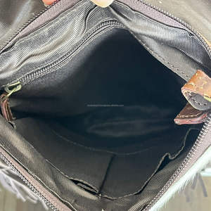 Sacs à bandoulière en cuir occidental de qualité supérieure pour femmes cartable à bandoulière outillé à la main sac de sculpture florale sac à main à franges dissimuler transporter marron - Product Image 6