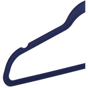 Cintres en tissu velours fin antidérapants bleu marine/argent, lot de 50 pour costumes et vêtements - Product Image 3