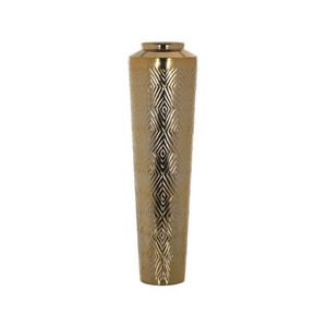 Juego de Jarrones de Cerámica Dorados Estilo Art Deco LINEA, de 16 a 24 Pulgadas de Alto, Exquisitos y Duraderos, Recipientes Decorativos para Flores de Mesa - Product Image 2