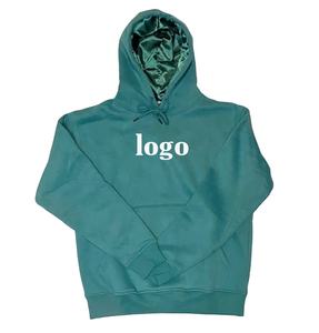 OEM Sweat à capuche doublé en satin de luxe unisexe de haute qualité Capuche en satin assortie en polaire surdimensionnée pour hommes au prix de gros - Product Image 1