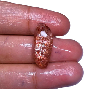 Piedra Preciosa Natural de Sunstone Naranja Suelta con Destellos Dorados y Juego de Colores para Anillos y Colgantes, Diseño de Joyería Premium - Product Image 1