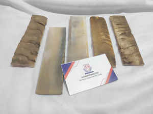 Plaque rectangulaire en corne de biche ou de mouton, matériau organique authentique, pour la fabrication de couteaux et d'optiques, toucher réel, fabrication naturelle - Product Image 5