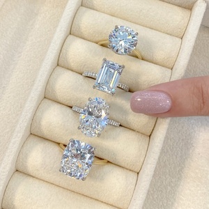 Elongated 7.04ct Cushion Shape Lab <b>Diamond</b> Engagement <b>Ring</b> High Quality 10K 14K Gold Two Tone Solitaire <b>Ring</b> Direct Factory - Product Image 5