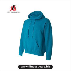 เสื้อฮู้ดผู้ชาย Just Fitness Gears ทรงปกติ สีพื้น ผ้าเฟรนช์เทอร์รี่ สวมใส่สบายๆ สำหรับฤดูใบไม้ร่วง มีกระเป๋า - Product Image 2