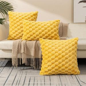 50x50cm Velvet Cushion <b>Cover</b> Square <b>Throw</b> Pillow Solid Color <b>Bed</b> Cushion Lumbar Pillow for Living Room Home Decor Wholesale - Product Image 3