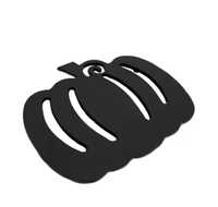 Socle rond en fonte pour casseroles et poêles, motif abstrait ajouré, noir, résistant à la chaleur, pour comptoir de cuisine