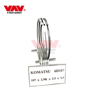 แหวนลูกสูบเครื่องยนต์อะไหล่รถยนต์แบบกลไก รุ่น Professional 6754-31-2010 สำหรับรถโคมัตสึ - Product Image 1