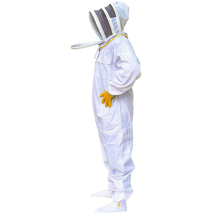 Combinaison d'apiculture ultra-ventilée avec voile de protection, fermeture éclair de qualité supérieure, combinaison de protection pour apiculteur avec gants, vente en gros OEM - Product Image 3