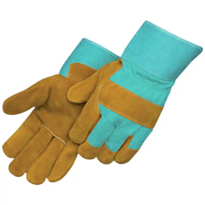 Guantes de Seguridad de Cuero, Textura de Grano Completo, Resistentes a la Abrasión, Antideslizantes, Guantes de Trabajo de Uso General, Puño Recto - Product Image 6